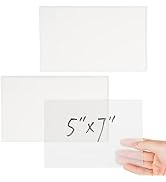 5x7 Inch Transparent Sticky Notes, 2 Pads Large Translucent Self-Adhesive Clear See Through Post ...