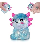 Puffwize Axolotl Squishy Toy, Cute Slow Rising Fidget Toy for Stress Relief, Soft Squeeze Sensory...