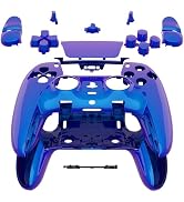 eXtremeRate Full Set Housing Shell Buttons Touchpad Compatible with ps5 Edge Controller, Chameleo...
