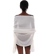 RUI VTRON Womens Scarf Pashmina Shawls and Wraps for Evening Dresses Like chiffon Silk Scarf for ...