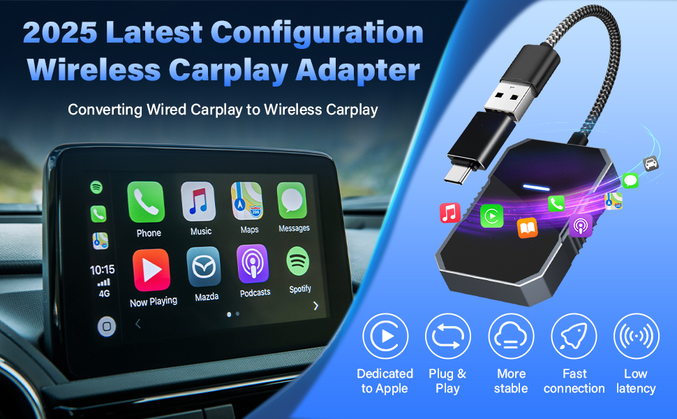 mini wireless carplay adapter for iphone