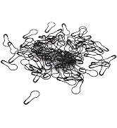 100Pcs Black Pear Shaped Pins, Creative Garment Gourd Safety Pin DIY Sewing Tools Accessory Metal...