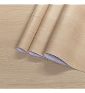 BAYYA Extra Wide Wood Peel and Stick Wallpaper Light Oak Contact Paper Wood Grain Counter Top Vin...