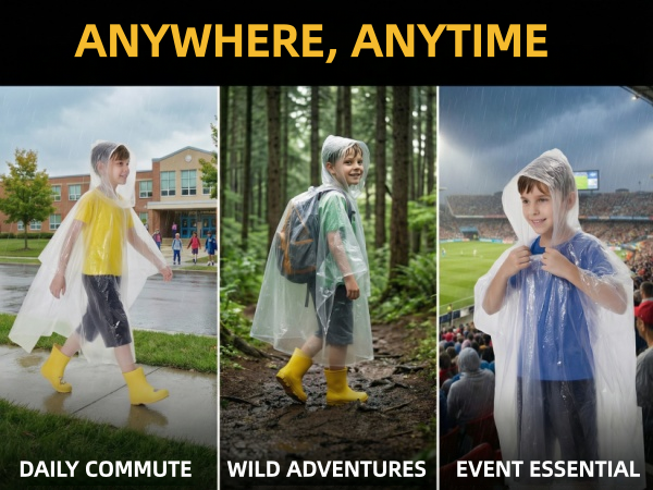 Kids Rain Poncho