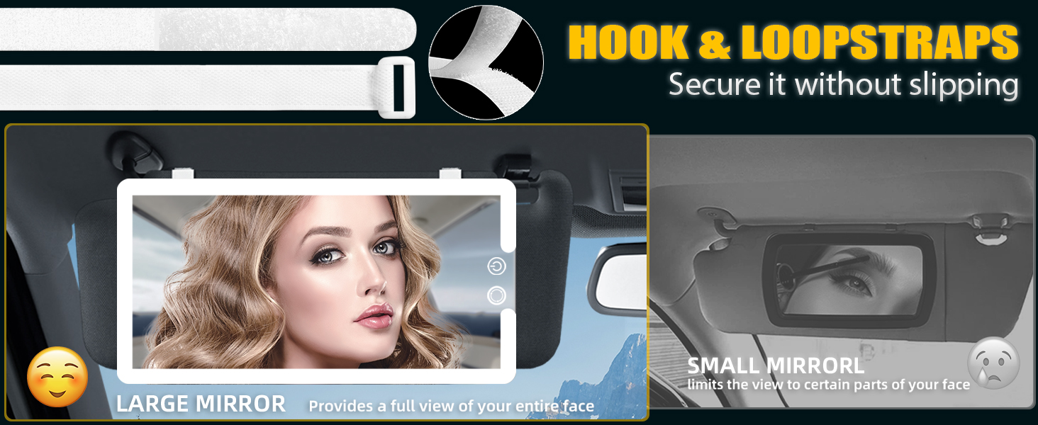 Led Car Sun Visor Vanity Mirror