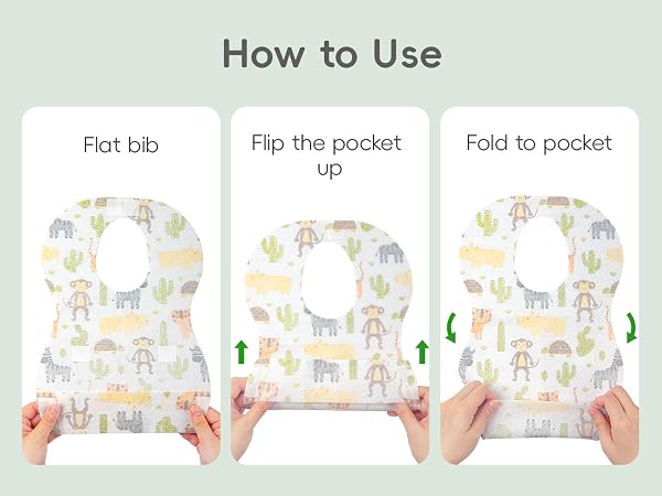 disposable bibs for toddlers 1-3 baby smock for eating