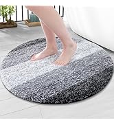 Arotive Microfiber Bathroom Rugs, Shaggy Soft and Absorbent Bath Rug, Non-Slip, Thick Plush Machi...
