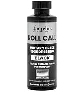 Angelus Roll Call Military Grade Edge Dressing – 3.6 Oz Black High-Gloss Finish for Leather Shoe ...