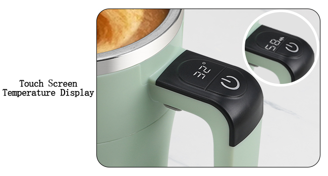 Self Stirring Coffee Mug with Temperature Display