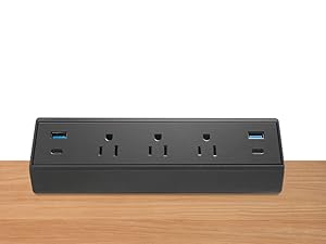 Desk Clamp Power Strip USB C