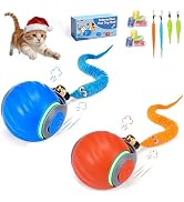 Petayouj 2-Pack Smart Cat Toy Ball, Automatic Rolling Interactive Cat Toys for Indoor Cats, Motio...