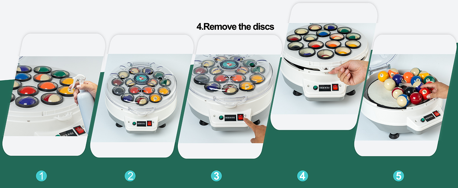 billiard ball cleaner machine automatic pool