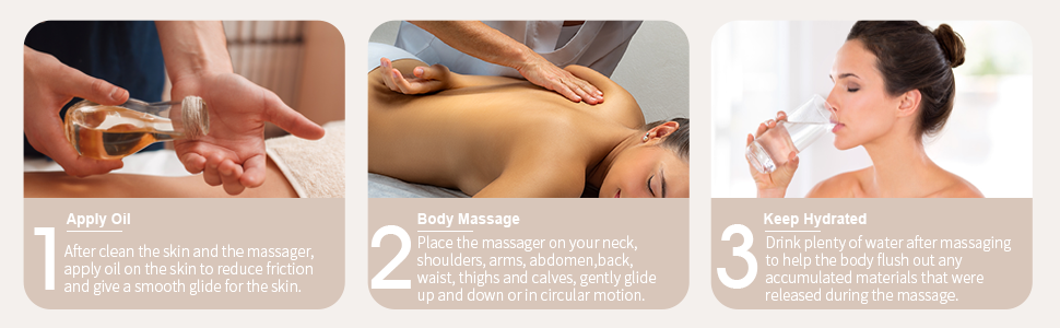 wooden massage roller