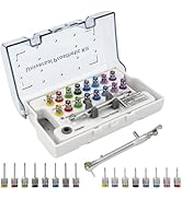 Ceelpeopar Universal Implant Driver Kit, Autoclavable Dental Implant Torque Wrench Kit with 10-70...