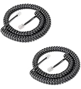 Lativu Phone Cord for Landline, 2 Pack Telephone Cord, 4.5 Ft Uncoiled(0.72 Ft Coiled), Telephone...