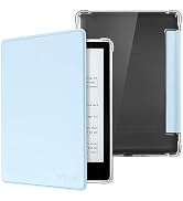 CoBak Case- New PU Leather Cover and Clear Soft Silicone Back Cover with Auto Sleep Wake Feature ...