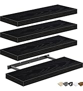 QEEIG Floating Shelves for Wall Bathroom Shelf Bedroom Kitchen Living Room Farmhouse Small Book S...