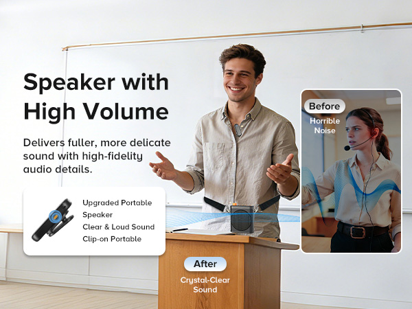voice amplifier wireless microphone