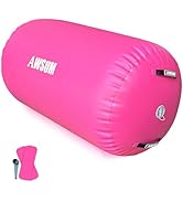 AWSUM Air Roller Gymnastics Barrel Inflatable Tumbling Mat Back Handspring Trainer for Octagon Ma...
