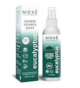MOXE Eucalyptus Oil Shower Mist, Spa Steam Spray, Certified Natural 100% Essential Oils, Made in ...