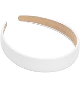 WantGor 1 Inch PU Leather Headband, Wide Padded Hairband Fashion Hair Bands Cute Womens Headbands...
