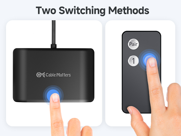USB-C Switch with Remote Controller