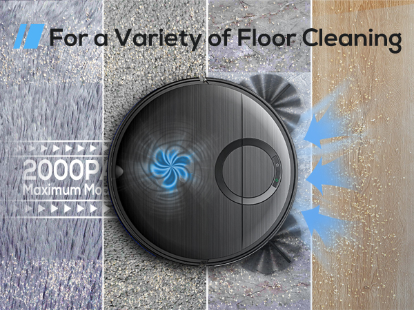 (blue)robot vacuum T7S suitable different floors - Phone