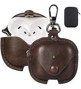 Maxjoy for AirPods 4 Case Leather, for AirPods 4th Generation Case Cover Leather AirPod Gen 4 Pro...