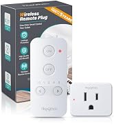 HAPYTHDA Remote Control Outlet Switch,Wireless Remote Light Switch, 500ft Range Remote Control Ou...