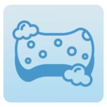 dual surface sponge scrubber