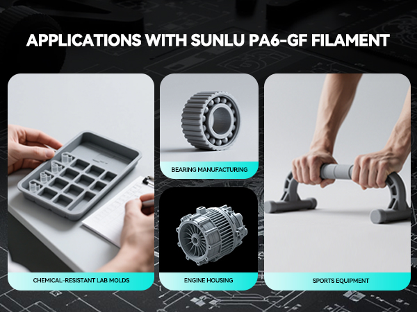 SUNLU 3d printer engineering filament PA6-GF