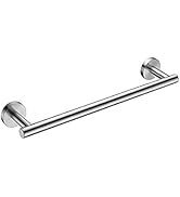Nolimas Brushed Nickel Bath Towel Bar Single Bars Towel Rack Rod Classic Wall Mounted SUS304 Stai...