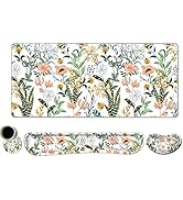 DINKY Keyboard Mouse Pad Set, Large Gaming Mousepad + Memory Foam Ergonomic Keyboard Wrist Rest S...