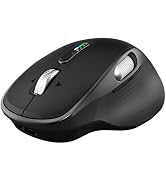 Bnnwa Wireless Bluetooth Mouse Multi-Device Rechargeable Ergonomic Optical Mouse with 5 Adjustabl...