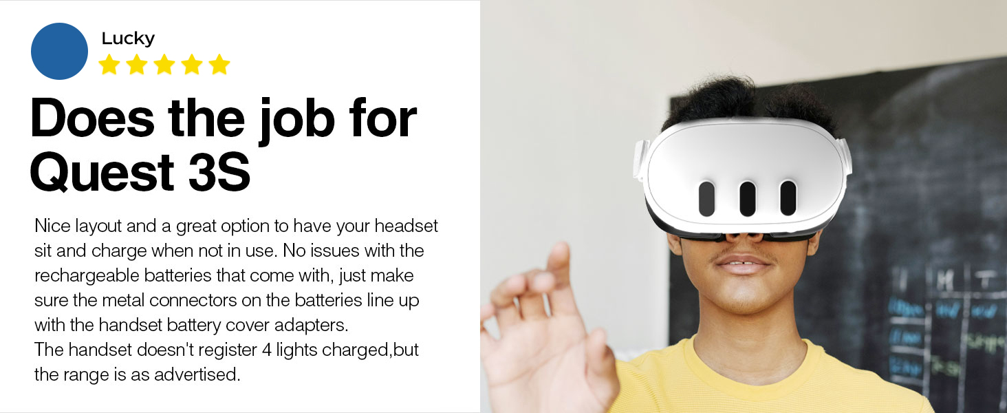 Charging Dock Compatible with Meta Oculus Quest 3/3S