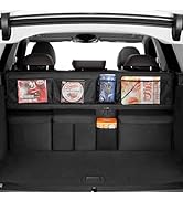 Viaviat Hanging Car Trunk Organizer, Collapsible Backseat Storage Bag with 8 Large Pockets for Me...