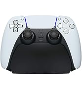 PlayVital Solid Black Controller Display Stand for ps5, Gamepad Accessories Desk Holder for ps5 C...