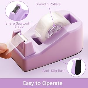 11 Pcs Purple Office Supplies Set