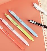 AIHAO Retractable Gel Pens, Black Ink, Fine Point 0.5mm, 12 Pack, Comfort Grip for Smooth Writing...