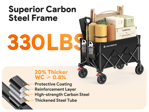 folding wagon cart with wheels