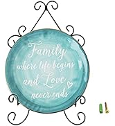 YY YEARCHY Plate Stand Holder for Wall Hanging Display Rack Art Hanger Metal Easel Photo Holder B...