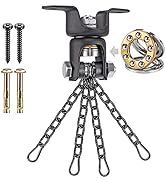 BeneLabel Heavy Duty Boxing Punching Bag Chain, 800 LB Capacity, 360° Rotation Wood Beam Holder w...