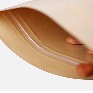 Kingrol 300 Pack 3.5 x 5.5 Inch Kraft Paper Bags