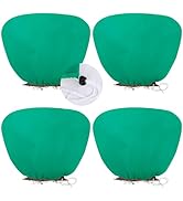 ANGAR 4 Pack Plant Covers Freeze Protection for Winter, 2.2oz/yd² (23.6" X 39.4") Shrub Plant Pro...