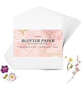 Aboofx 26 Sheets Blotting Paper for Flower Press, 9 x 9 inch Highly Absorbent and Reusable Blotte...