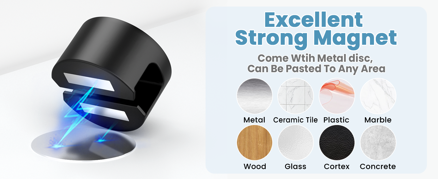 magnetic cable clips for metal desk