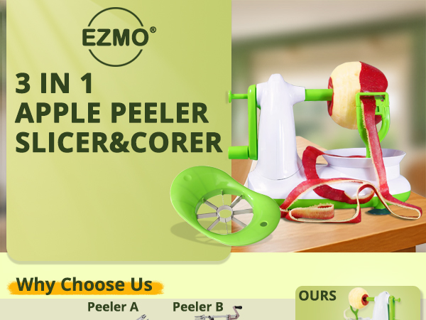 EZMO 3 in 1 apple peeler slicer corer