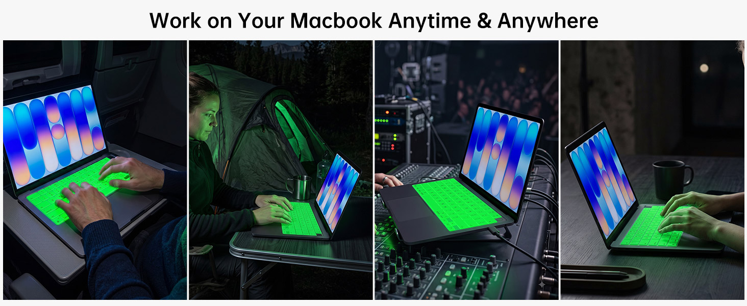 Glow in The Dark Keyboard Cover for MacBook Neo 13 Inch A18 Pro 2026