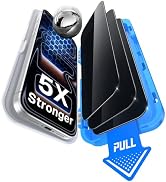 MOBOSI 3 Pack for iPhone 17 Pro Privacy Screen Protector, Alignment Tray | Easy 1-Step Install, 5...