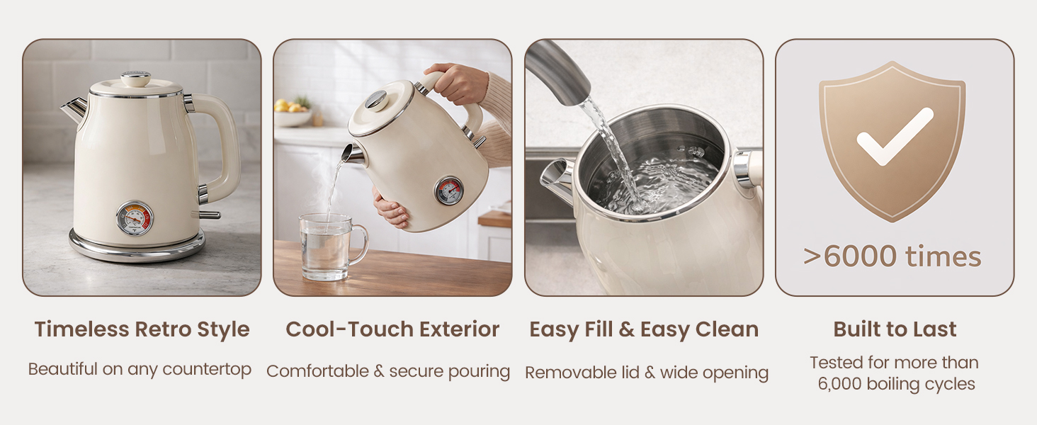 Retro Style Kettle Meets Practical Designs
